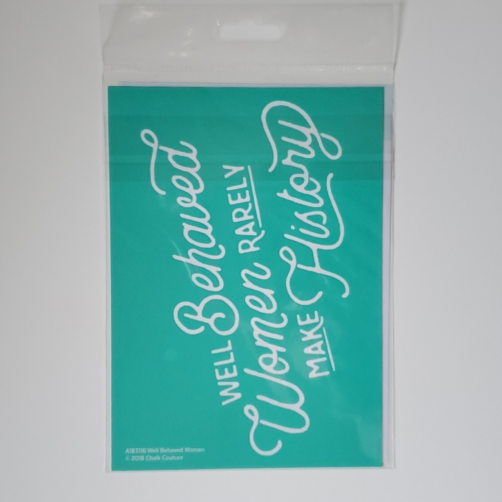Silkscreen Stencil by Chalk Couture - Well Behaved Women